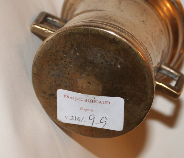 Petit mortier à onguent en bronze époque 17ème