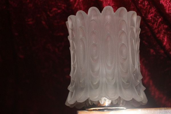 Pair of opalescent glass sconces from the 70s