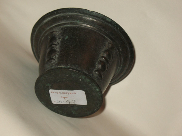 Petit mortier en bronze à contreforts époque 18ème OrigineVal de Loire