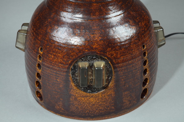 Large Resin Table Lamp From The Accolay Workshops, 1970s