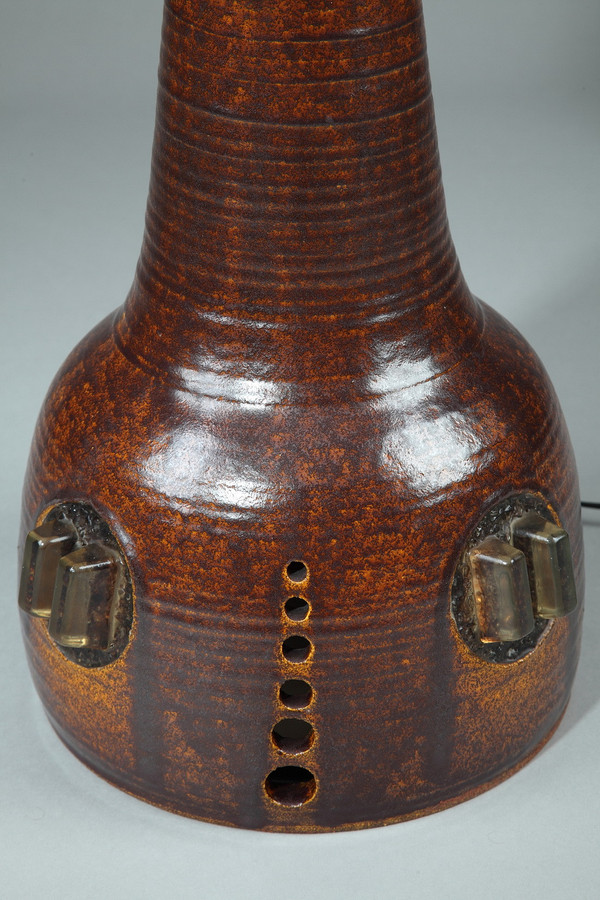 Large Resin Table Lamp From The Accolay Workshops, 1970s