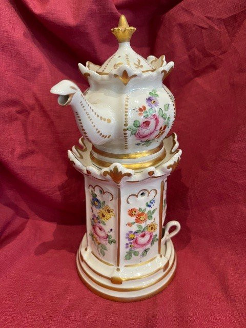 Teapot Porcelain Teapot From Paris Louis XV style