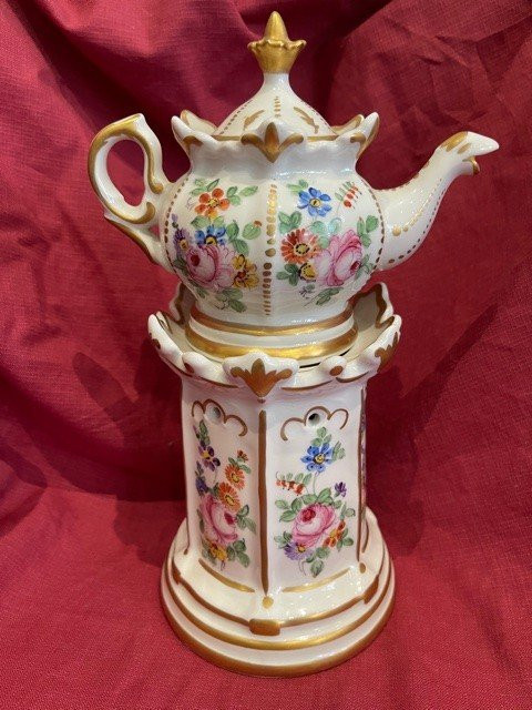 Teapot Porcelain Teapot From Paris Louis XV style