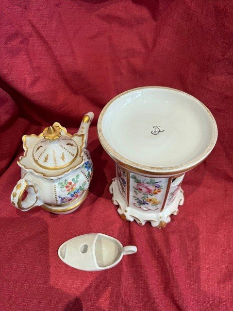 Teapot Porcelain Teapot From Paris Louis XV style