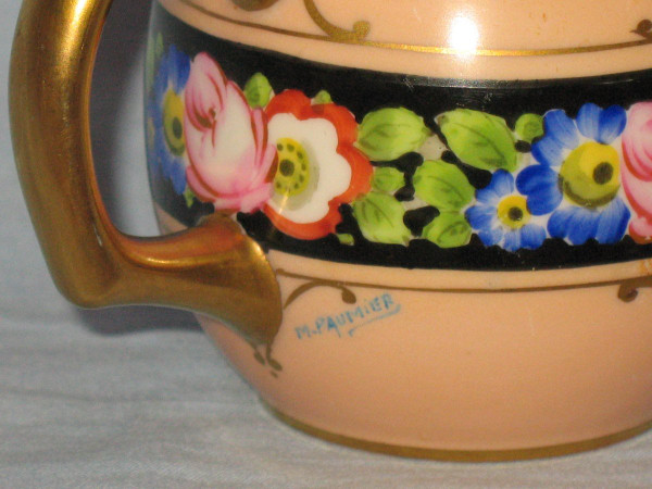 Teeservice aus Pariser Porzellan im Art-déco-Stil
