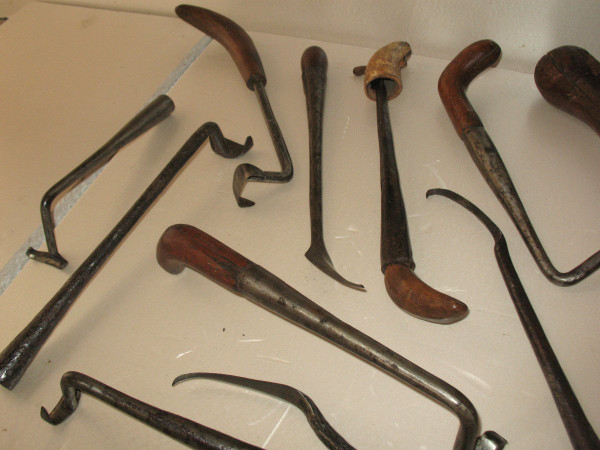 Collection of 15 clog tools from the 18th and 19th century