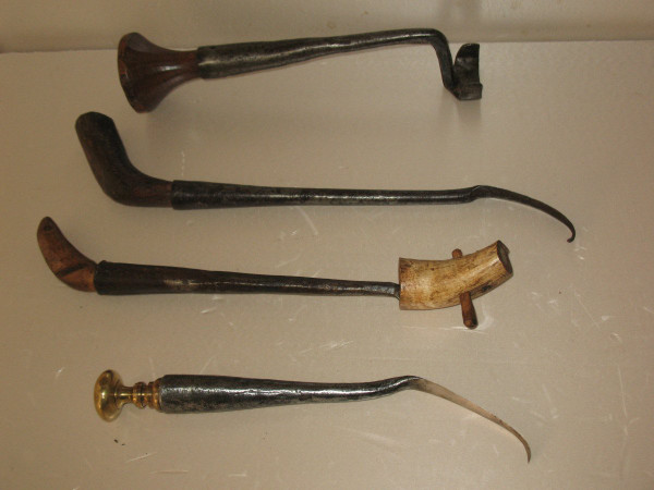 Collection of 15 clog tools from the 18th and 19th century