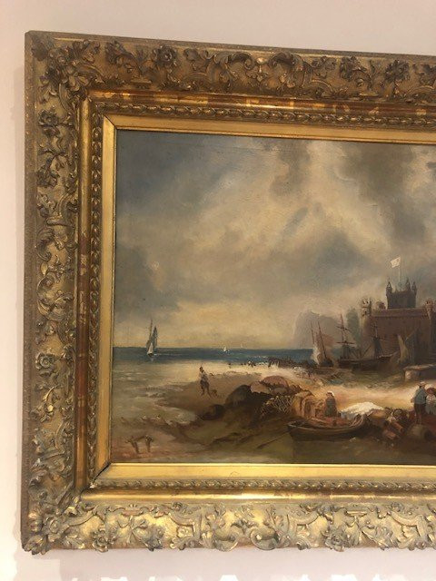 Very Imposing Oil Paintings On Canvas Marine XIX
