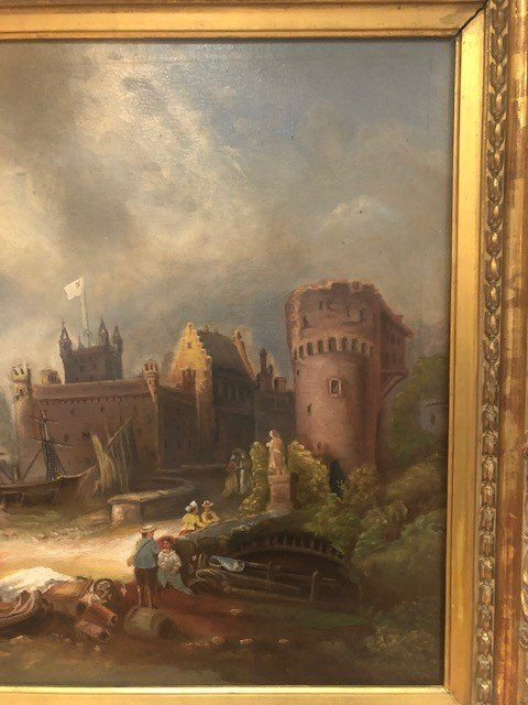 Very Imposing Oil Paintings On Canvas Marine XIX