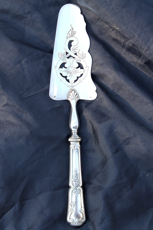 Regency style silver metal cutlery set of 82 pieces