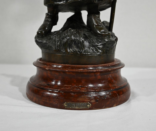 Importante Spelter "End of Day", da F. Moreau - Inizio XX Secolo
