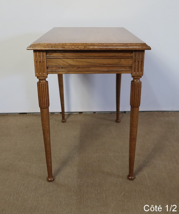 Table Bureau en Chêne massif, goût Louis XVI – 1900