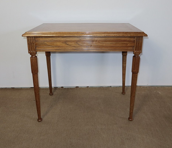 Table Bureau en Chêne massif, goût Louis XVI – 1900