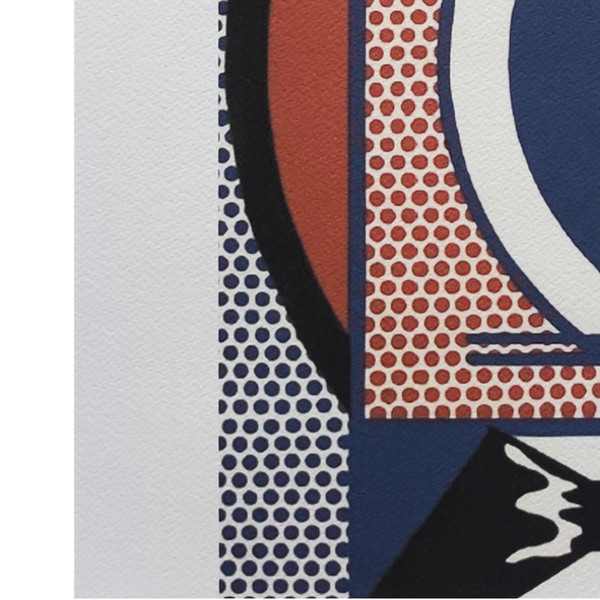 1980 Superbe lithographie originale Roy Lichtenstein "Modern Head n.1" en édition limitée