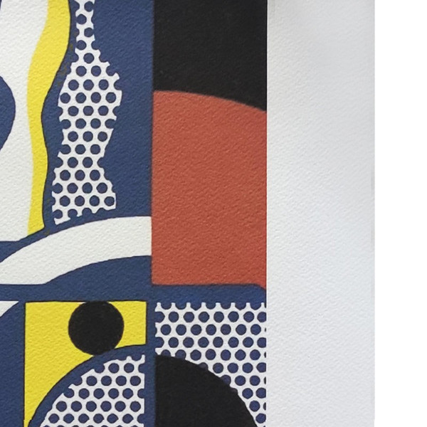 1980 Superbe lithographie originale Roy Lichtenstein "Modern Head n.1" en édition limitée