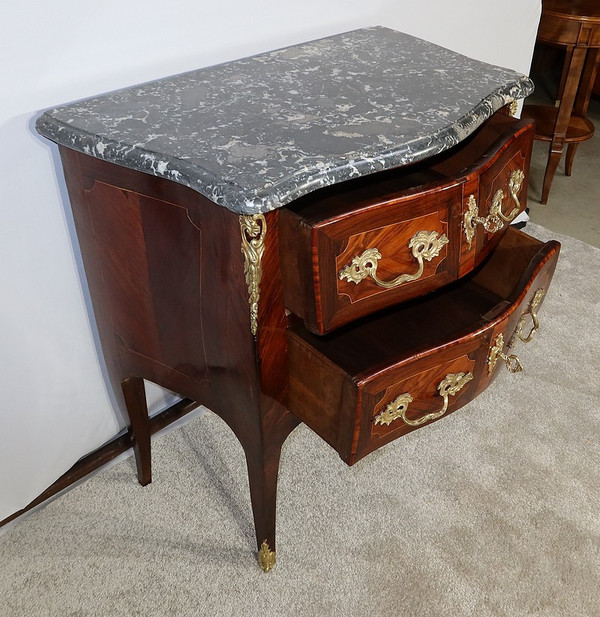 Tomba Piccola Comò in Legno Pregiato, transizione Luigi XIV / Luigi XV – XVIII secolo
