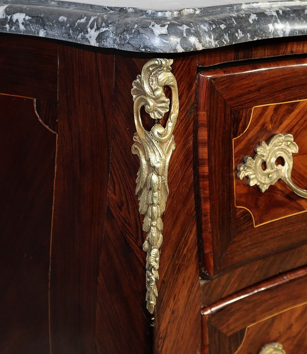 Tomba Piccola Comò in Legno Pregiato, transizione Luigi XIV / Luigi XV – XVIII secolo