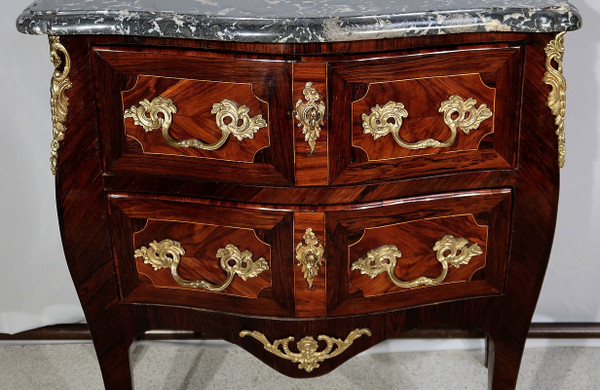Tomba Piccola Comò in Legno Pregiato, transizione Luigi XIV / Luigi XV – XVIII secolo