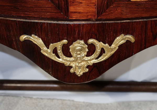 Tomba Piccola Comò in Legno Pregiato, transizione Luigi XIV / Luigi XV – XVIII secolo
