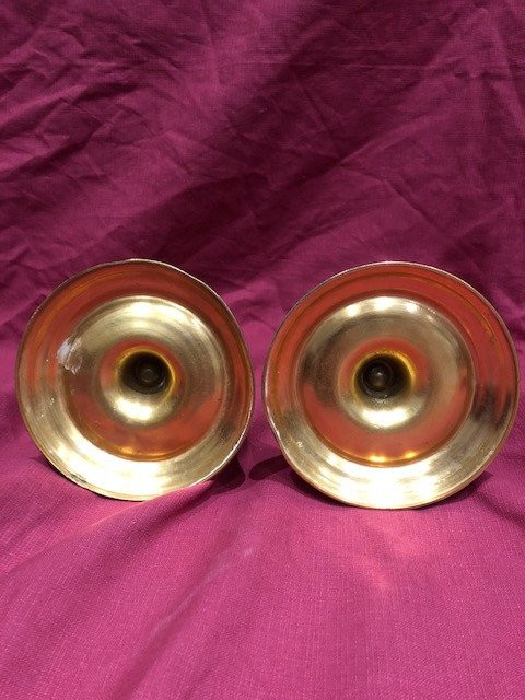 Pair Of Torches Bronze Gilt Napoleon III