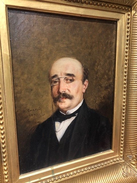 Gemälde Porträt Honore Chapuis 1817-1896