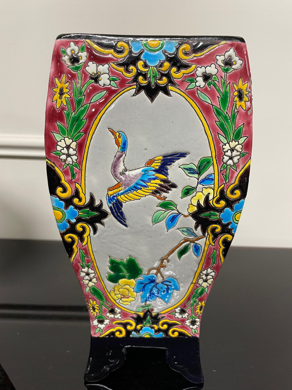 Bordeaux Vieillard - Pair Of Japanese Caranza Cloisonne Enamel Vases
