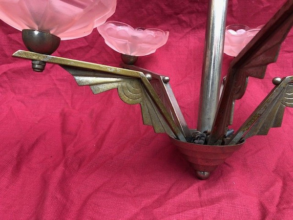 Art Deco chandelier 1930 Degue