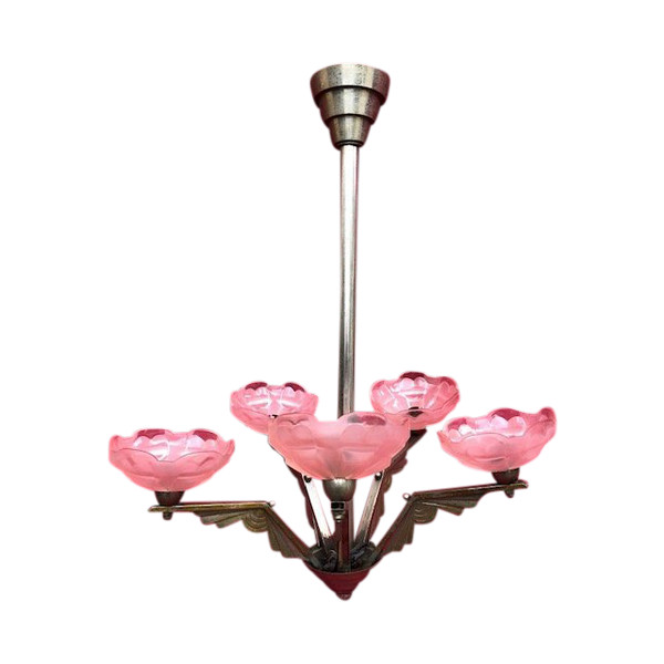 Art Deco chandelier 1930 Degue