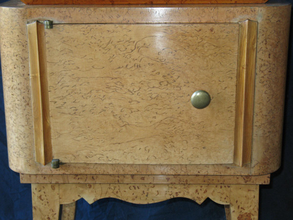 Paire de chevets en bouleau de Norvège années 1940-50
