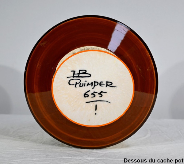 Cache Pot en Faïence, Maison de la Hubaudière-Bousquet – 1ère partie du XXe