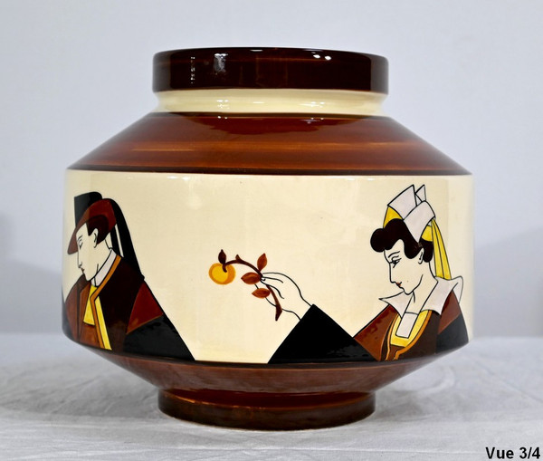 Cache Pot en Faïence, Maison de la Hubaudière-Bousquet – 1ère partie du XXe