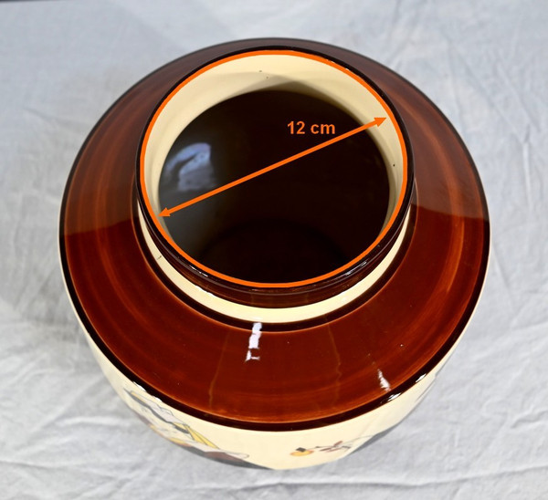 Cache Pot en Faïence, Maison de la Hubaudière-Bousquet – 1ère partie du XXe