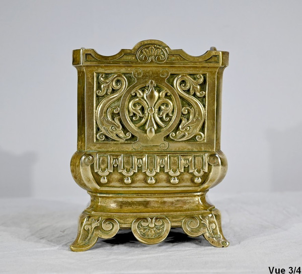 Cache Pot in Gilt Bronze - Late 19th Century