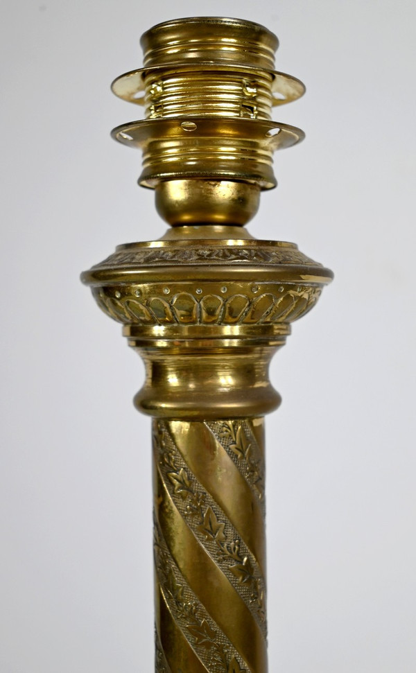 Lampe en Bronze Doré – Milieu XIXe