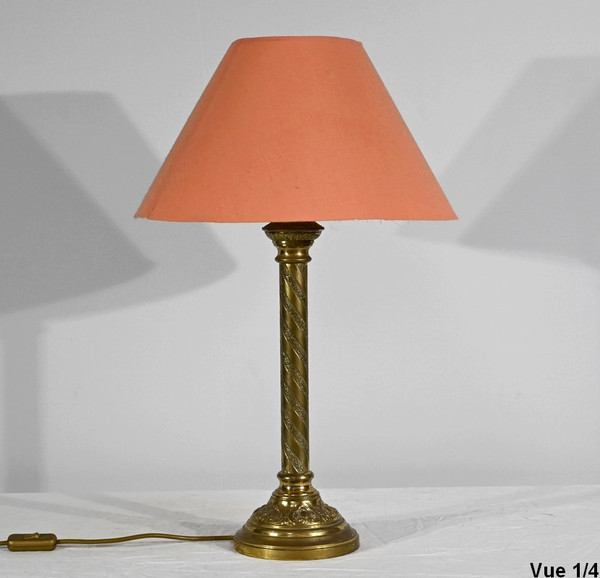 Lampe en Bronze Doré – Milieu XIXe