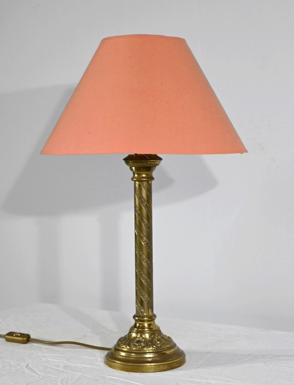 Lampe en Bronze Doré – Milieu XIXe