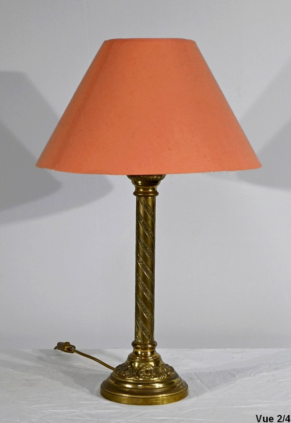 Lampe en Bronze Doré – Milieu XIXe