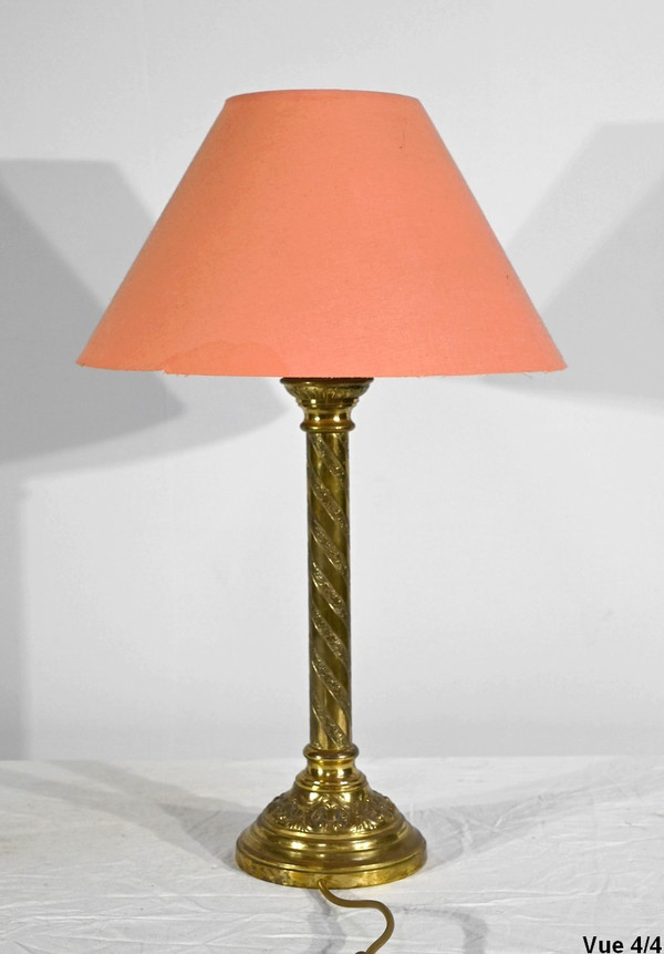 Lampe en Bronze Doré – Milieu XIXe