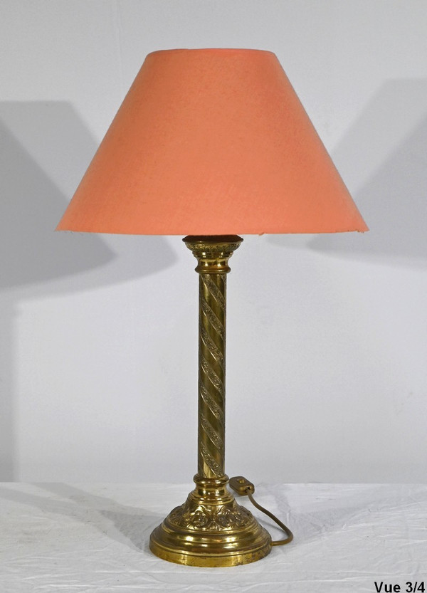 Lampe en Bronze Doré – Milieu XIXe