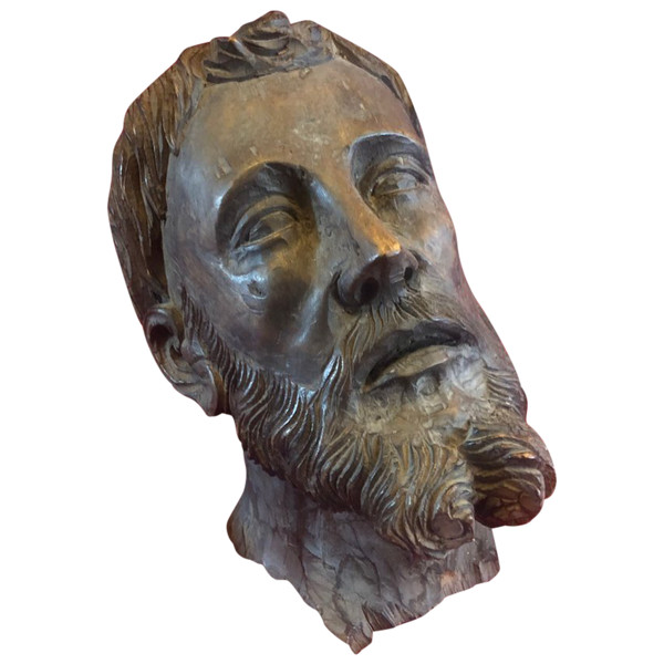 Scupture Head Of Christ XIX Eme