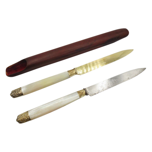 Traveling knives, 19th century.