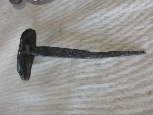Marteau heurtoir de porte en fer forgé complet époque  18ème