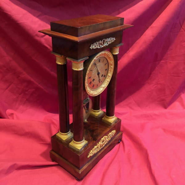 Empire Mahogany Cuba Bronze Clock