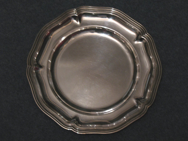 2 Louis XV style silver-plated dishes Apollo goldsmiths