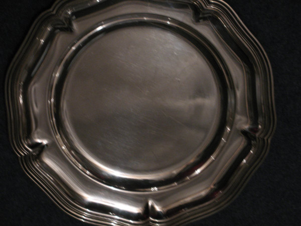 2 Louis XV style silver-plated dishes Apollo goldsmiths