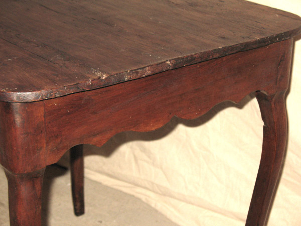Small table or game table with 2 drawers Louis XV period 18th century