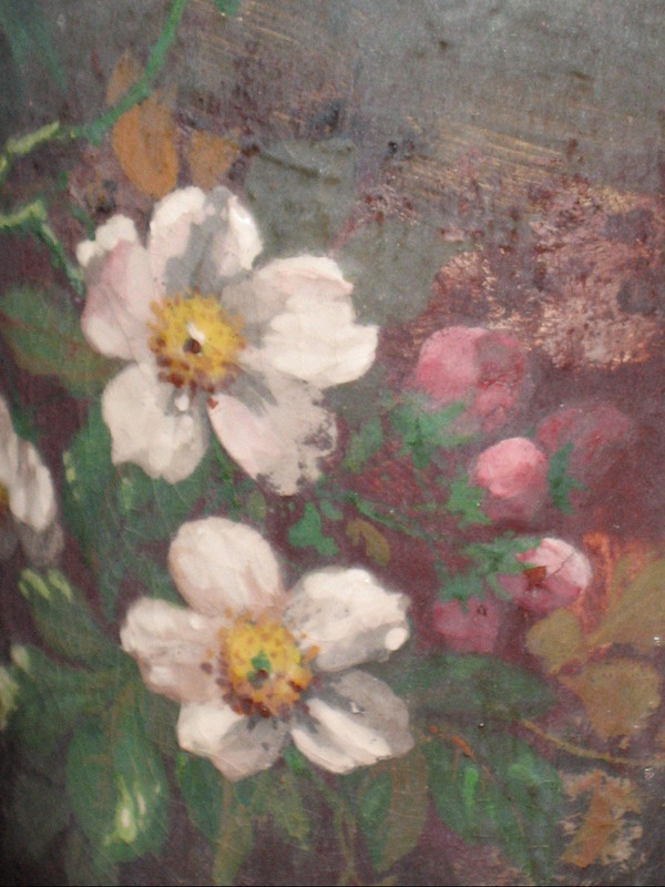 Impressionistische Steinzeugvase aus Montigny sur Loing Epoche 19.