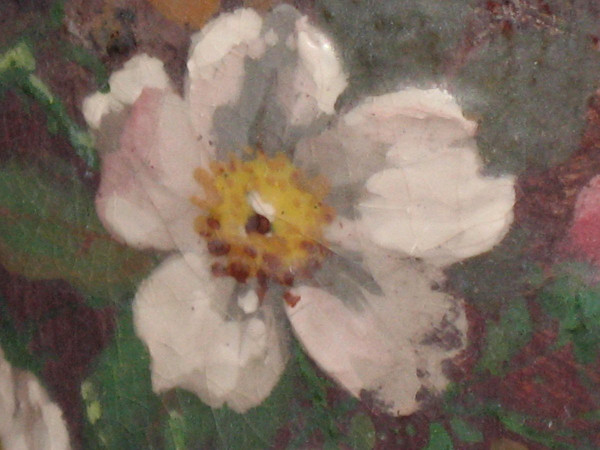 Impressionistische Steinzeugvase aus Montigny sur Loing Epoche 19.