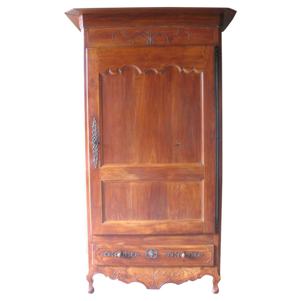 Bonnetière Vendéenne in legno di ciliegio, inizio XIX secolo, stile Luigi XVI