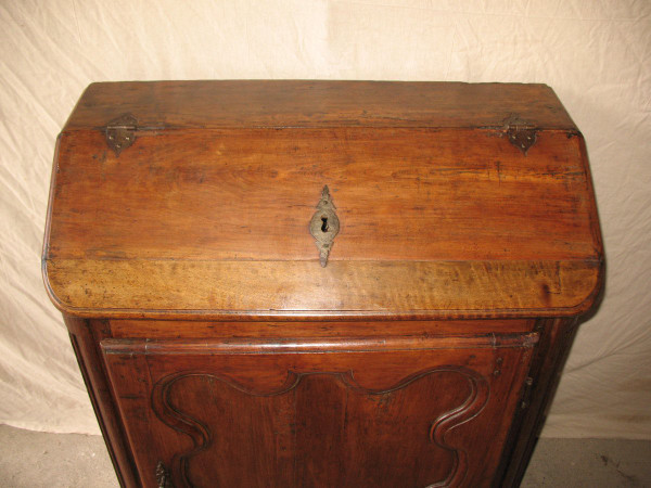 Scriban Eselsrücken oder Hang Schreibtisch Regency Epoche aus Obstbaumholz Herkunft Périgord 18.